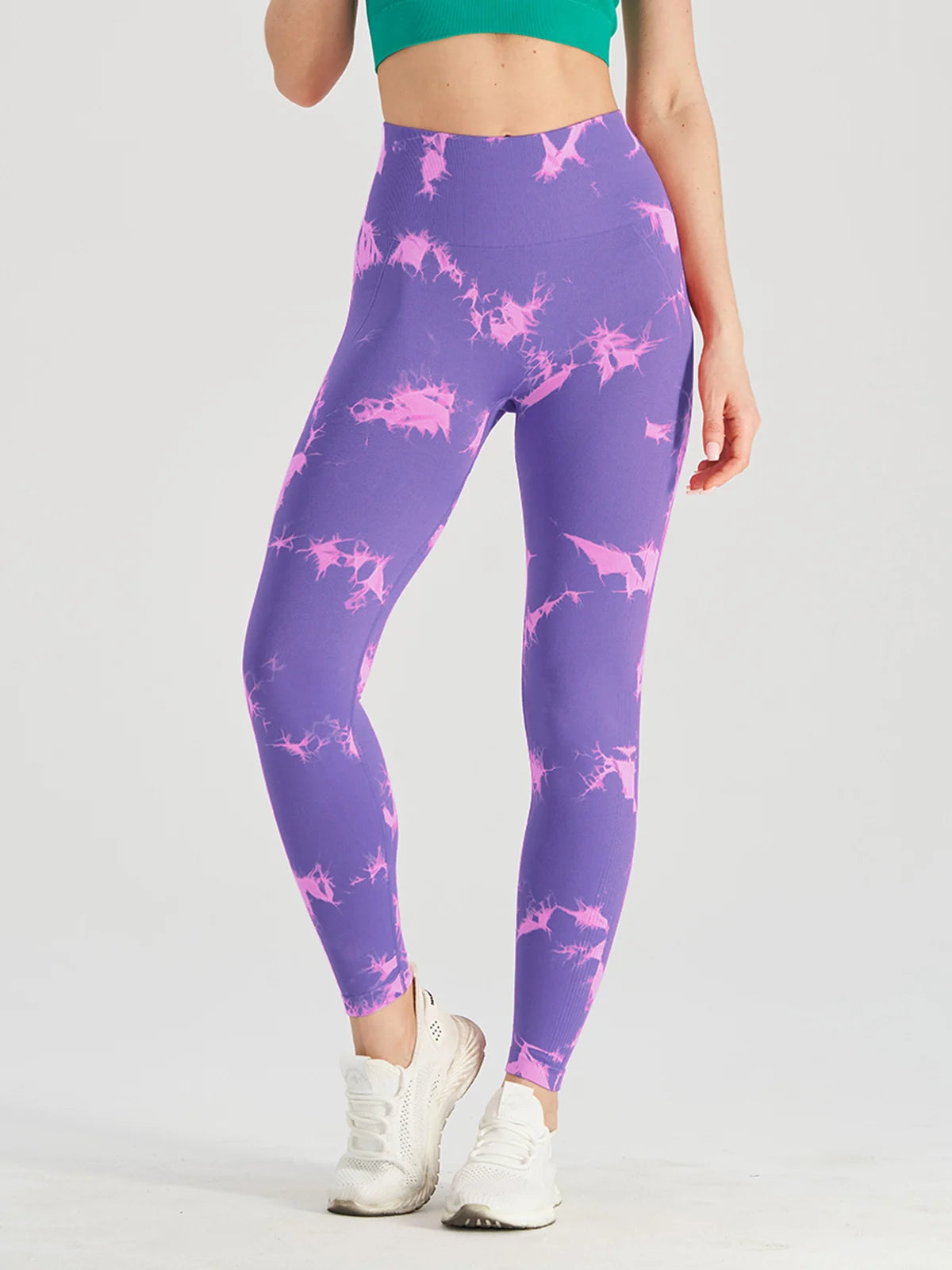 Seamless Tie Dye Scrunch Yoga Legging